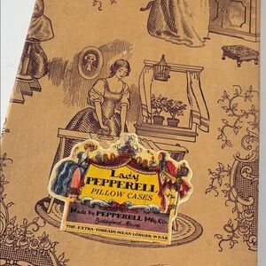Vintage 1925 Lady Pepperell Pillow Case Empty Box Decor Ephemera Collectible